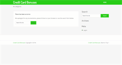 Desktop Screenshot of creditcardbonuses.com